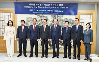 Hải Phòng – Incheon thúc đẩy hợp tác thực chất, hướng tới Kỷ niệm 30 năm quan hệ hợp tác